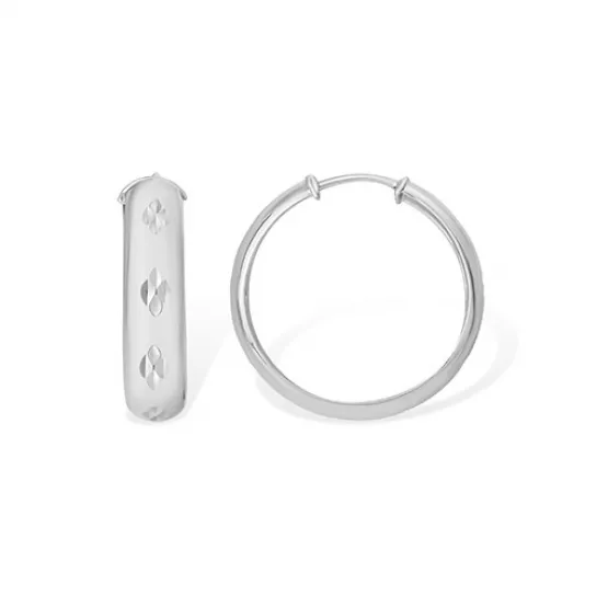 Серьги-конго из серебра