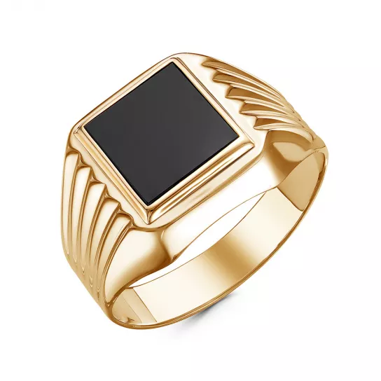 Кольцо-печатка из золота