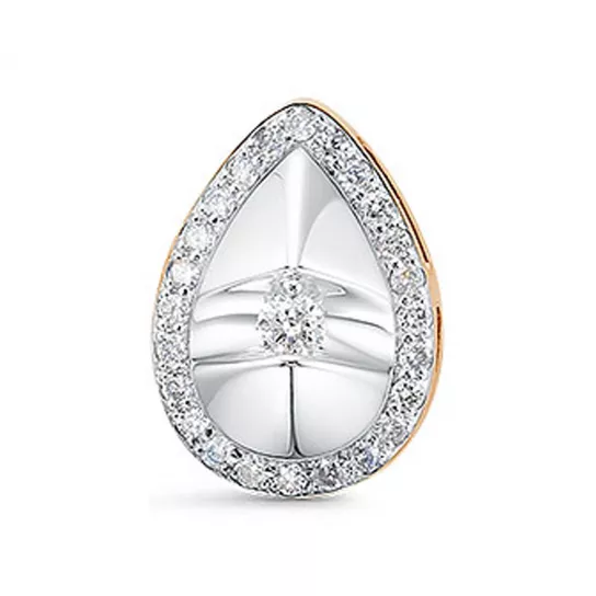 Подвеска с бриллиантами из золота