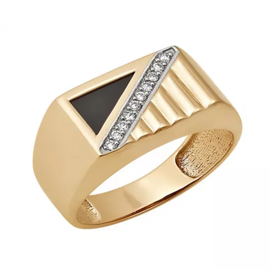 Кольцо-печатка из золота