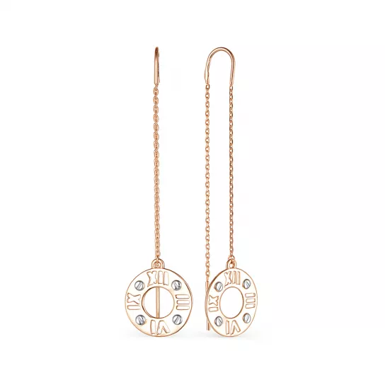 Серьги-продевки из золота