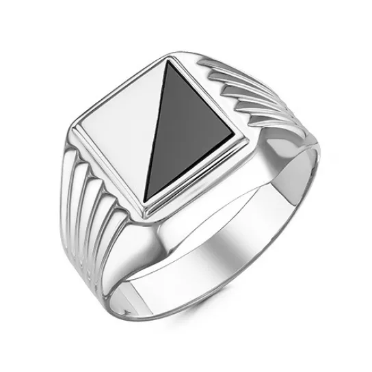 Кольцо-печатка из серебра