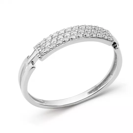 Кольцо с фианитом из золота