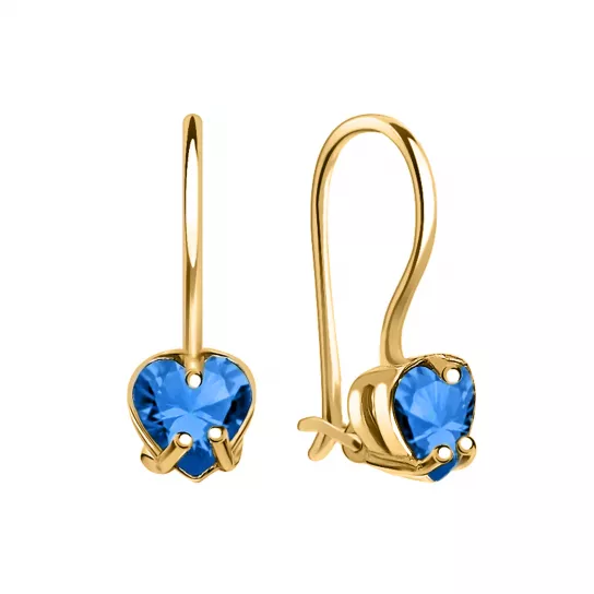 Серьги детские из золота