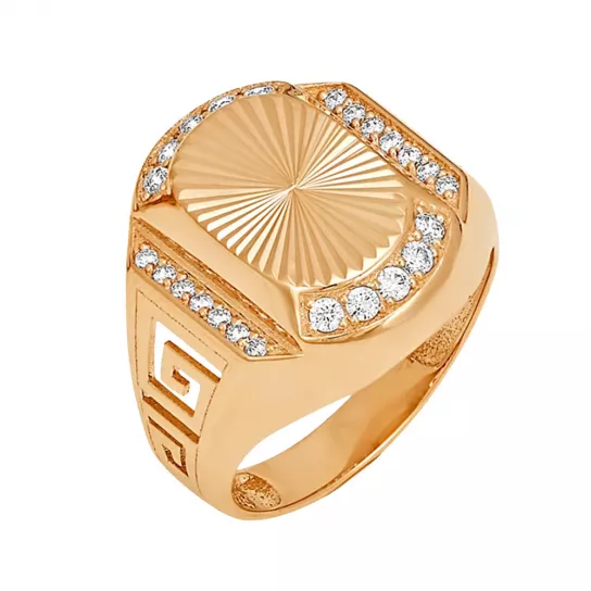 Кольцо-печатка из золота