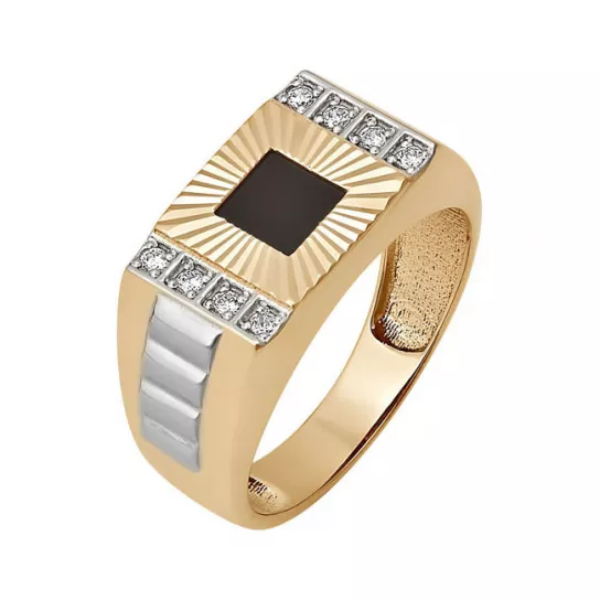 Кольцо-печатка из золота