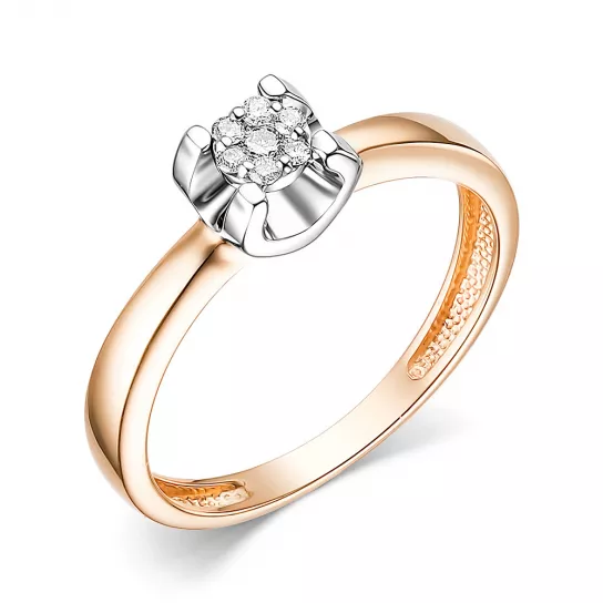 Кольцо с бриллиантами из золота