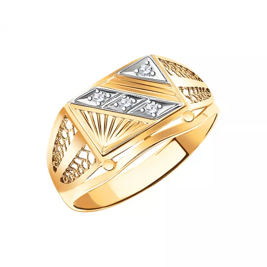 Кольцо-печатка из золота