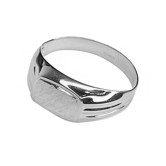 Кольцо-печатка из серебра