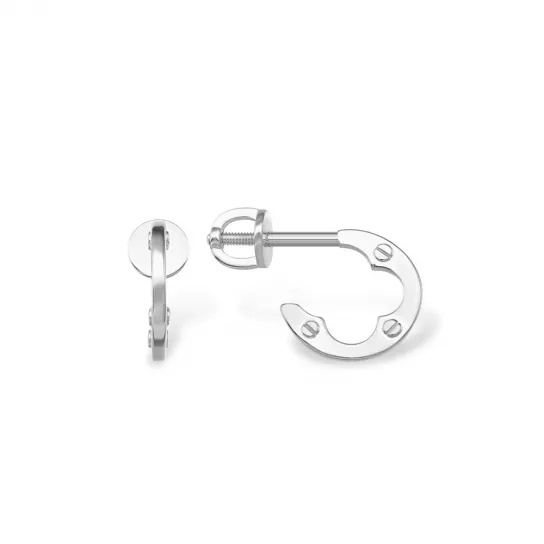 Пусеты из серебра