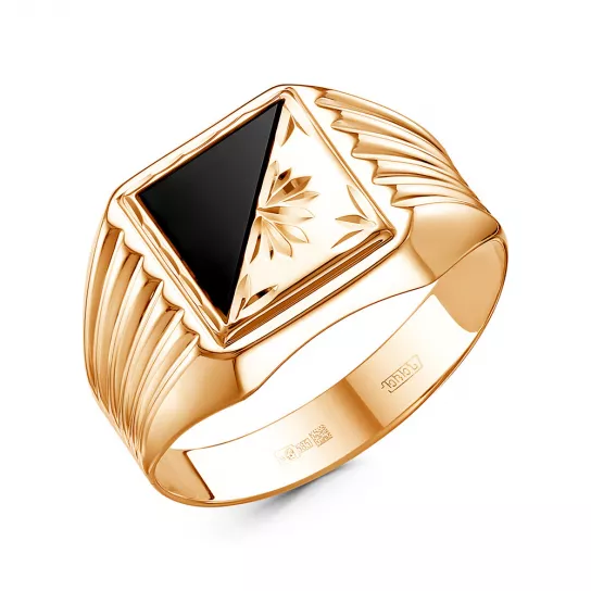 Кольцо-печатка из золота