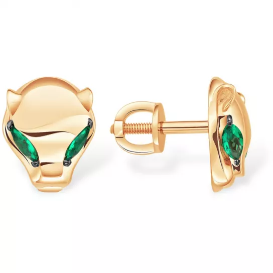 Пусеты из золота