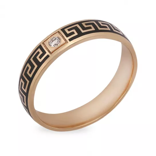 Кольцо обручальное из серебра