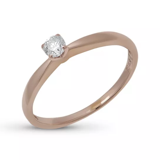 Кольцо с бриллиантами из золота