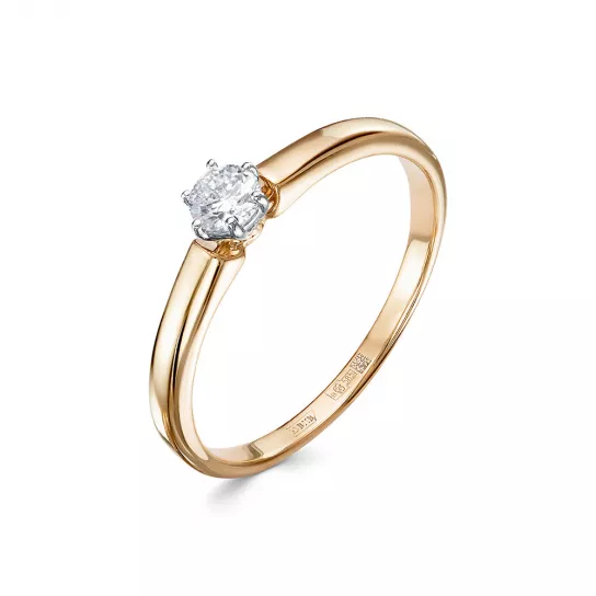 Кольцо с бриллиантами из золота