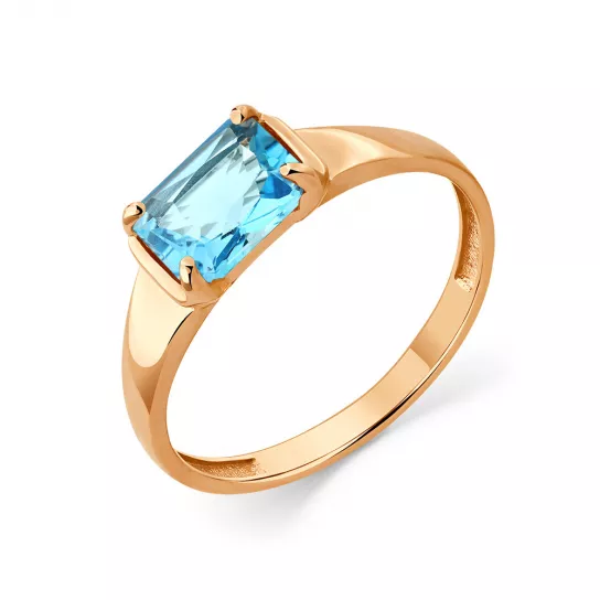 Кольцо с топазом из золота
