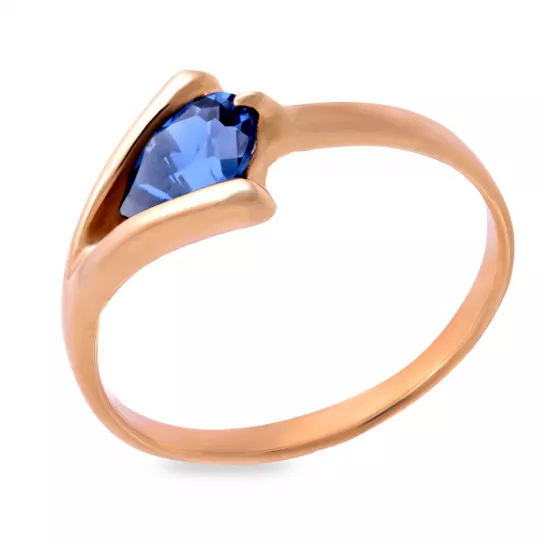 Кольцо с топазом из золота