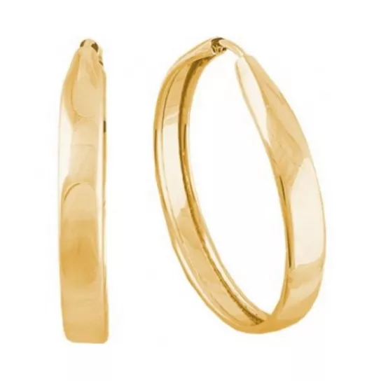 Серьги-конго из золота