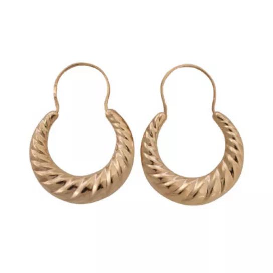 Серьги-калачи из золота