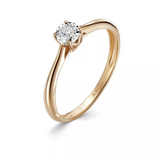 Кольцо с бриллиантами из золота